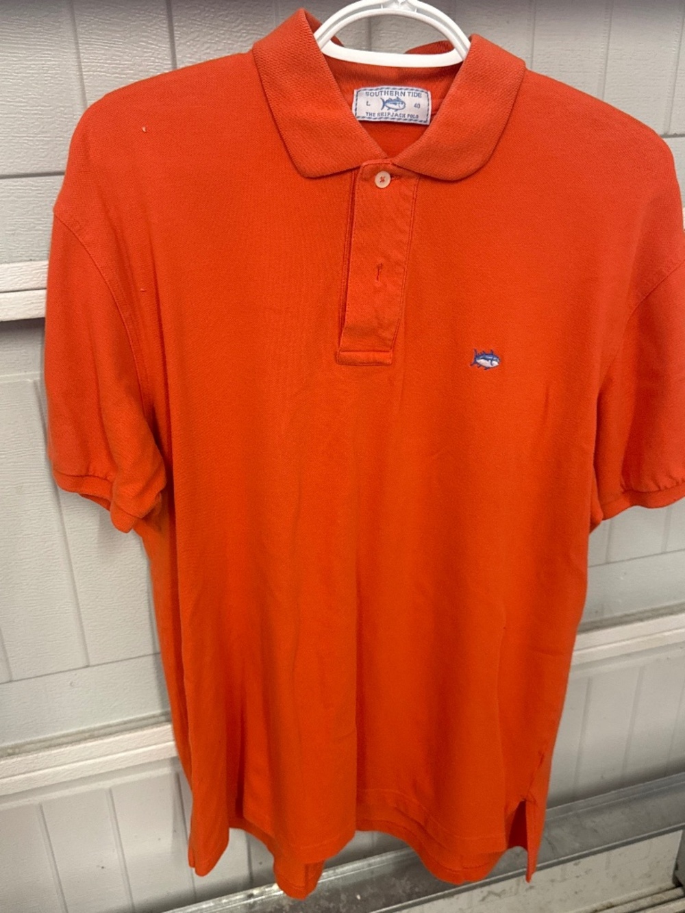 Southern Tide Orange Polo Shirt